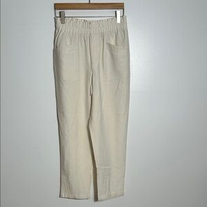 A New Day Cream Elastic Waist Pants Medium